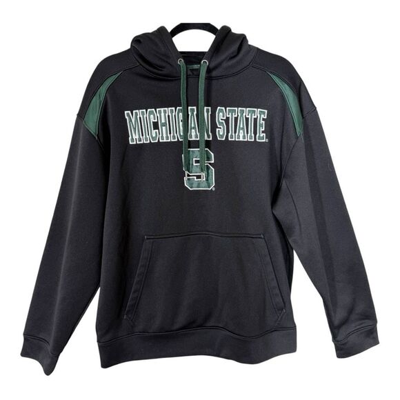 Unbranded Other - Michigan State Spartans Black Green White Embroidered Hoodie Sweatshirt Medium